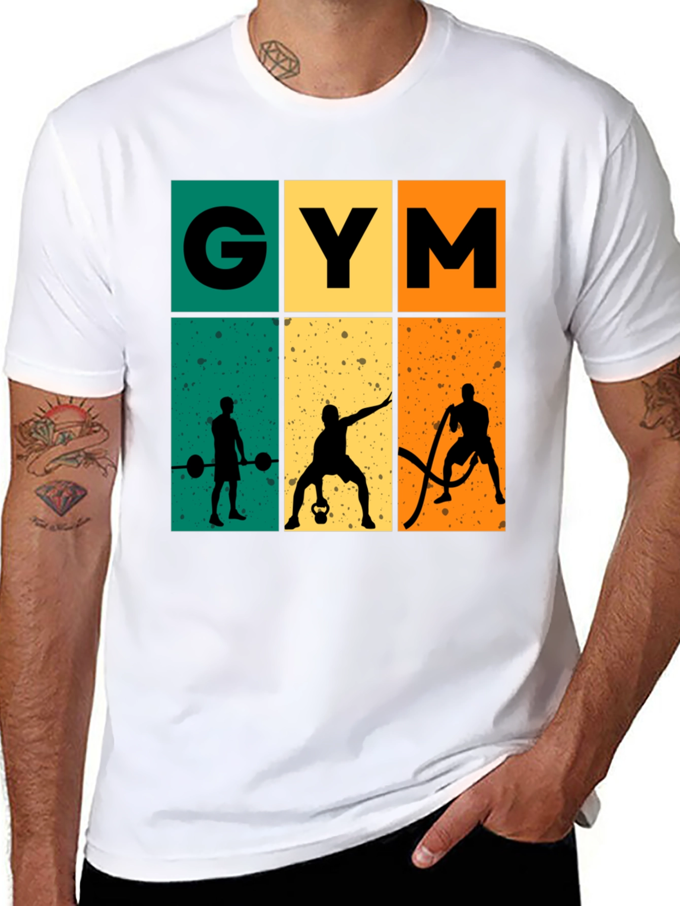 Retro Gym Workout T-Shirt - Bodybuilding Fitness Tee