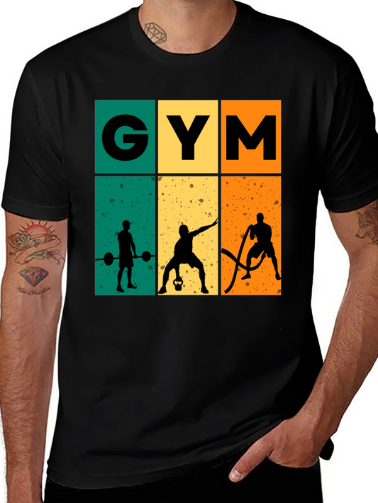 Retro Gym Workout T-Shirt - Bodybuilding Fitness Tee