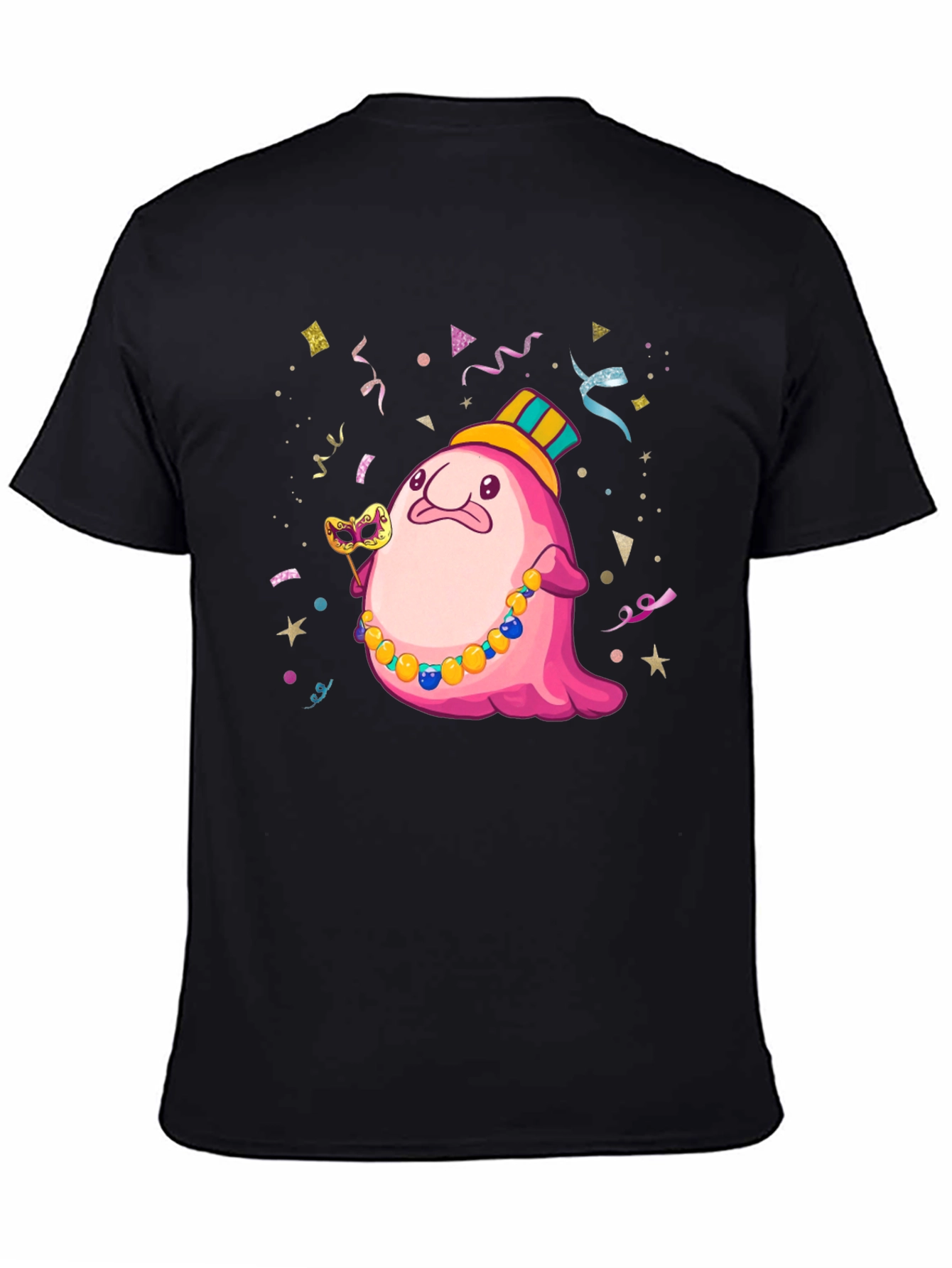 Funny Blobfish Mardi Gras Party T-Shirt