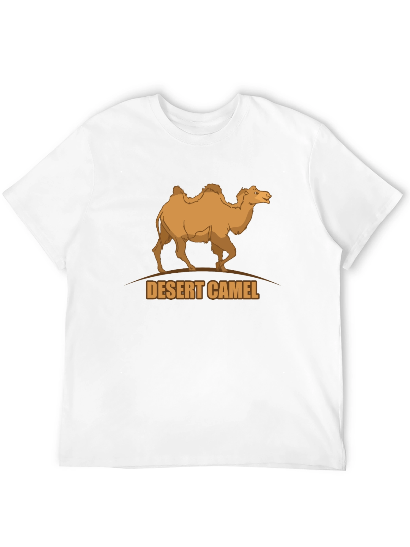 Desert Camel Graphic Tee - Black Cotton T-Shirt