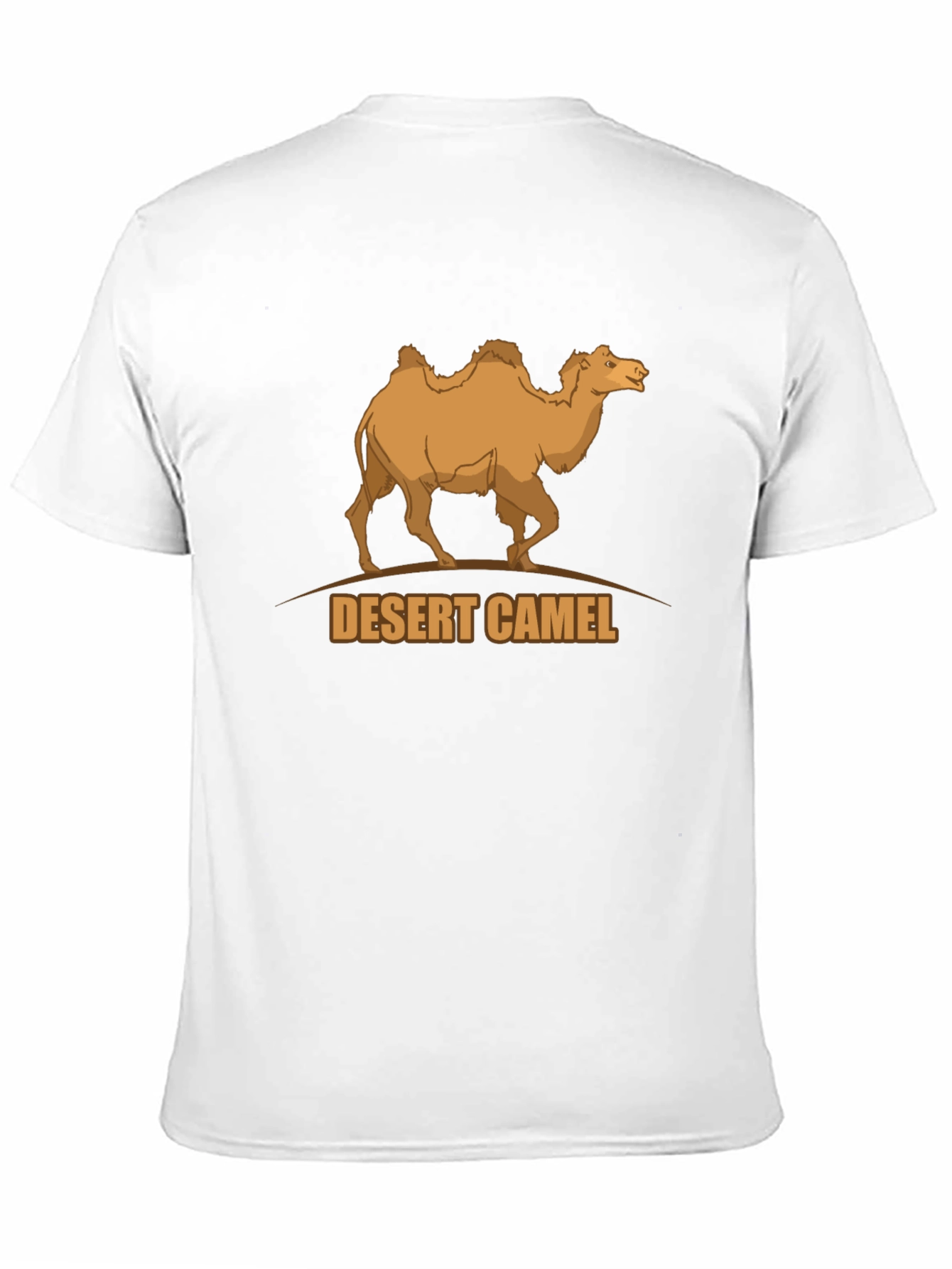Desert Camel Graphic Tee - Black Cotton T-Shirt
