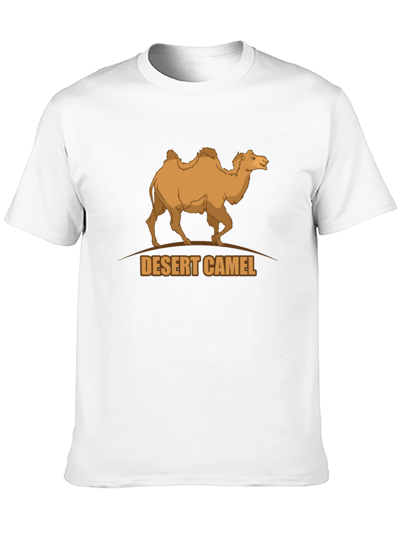 Desert Camel Graphic Tee - Black Cotton T-Shirt
