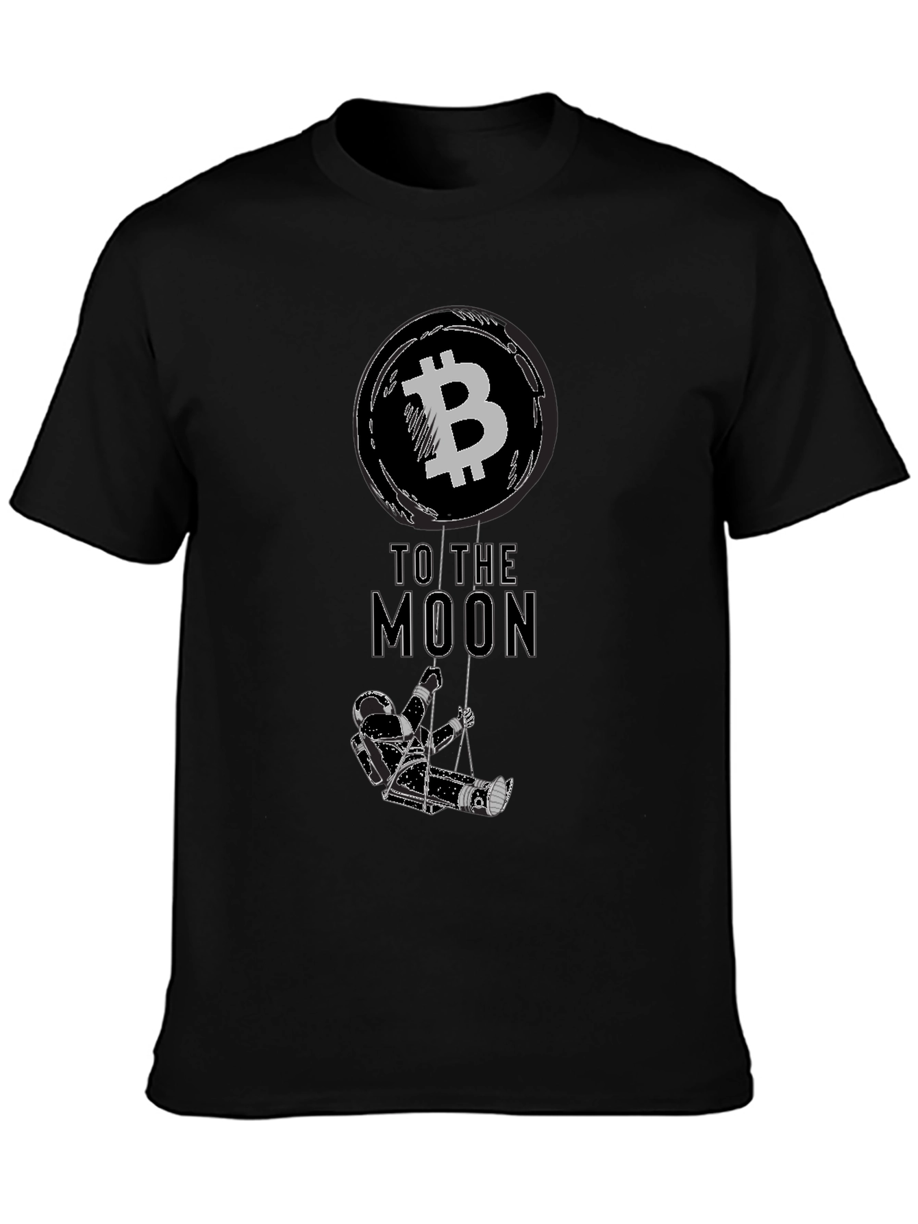 Bitcoin to the Moon Graphic Tee