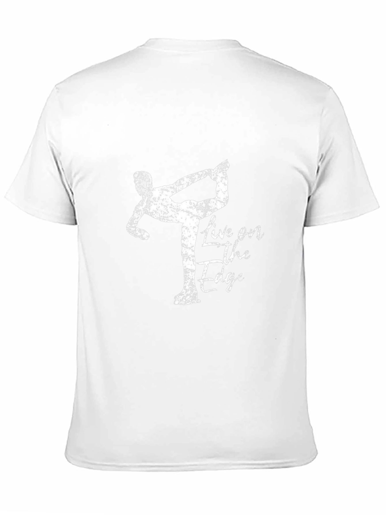 Live on the Edge Yoga Pose Black T-Shirt