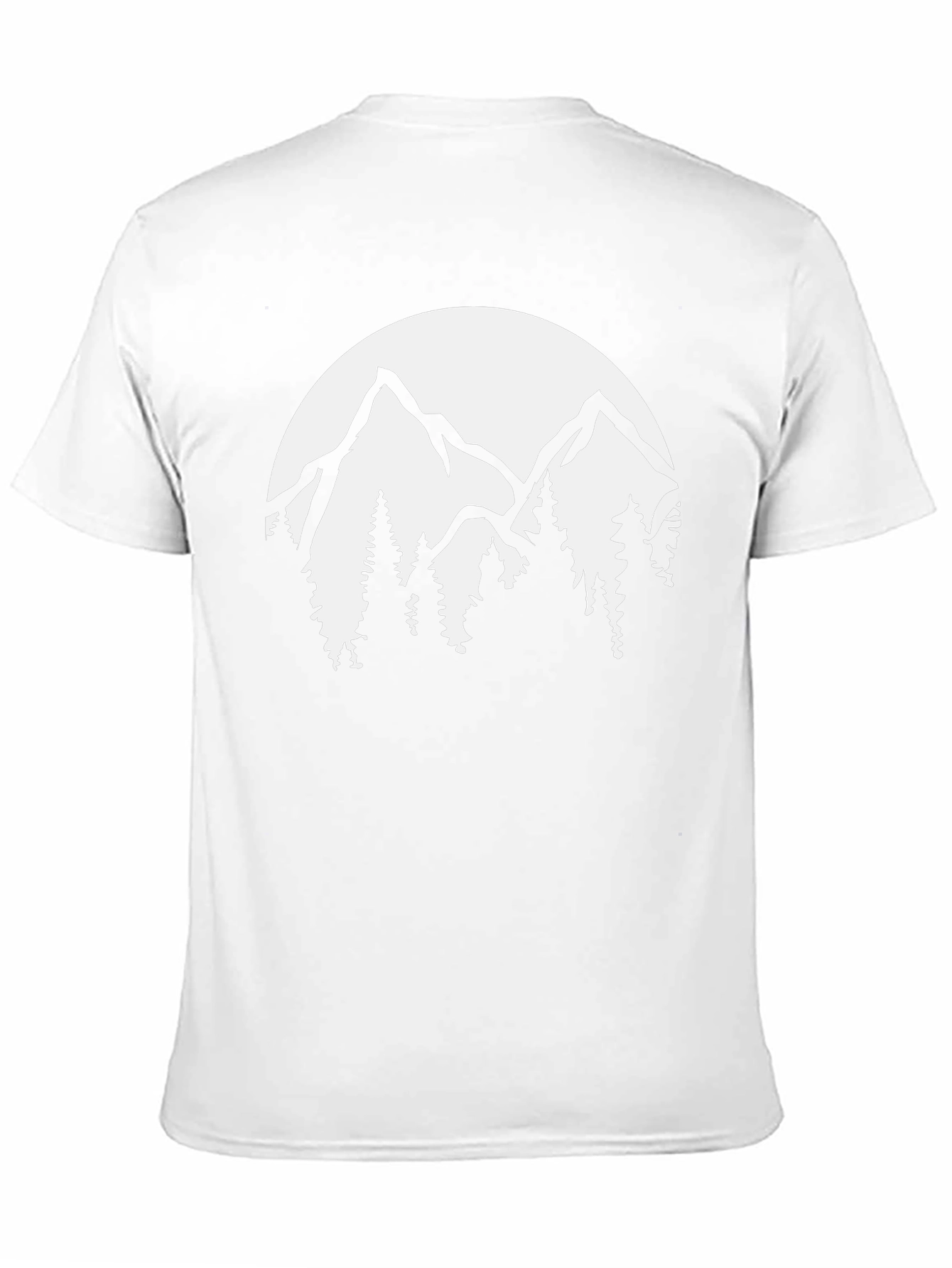 Mountain Scene Graphic Tee - Black Cotton Blend