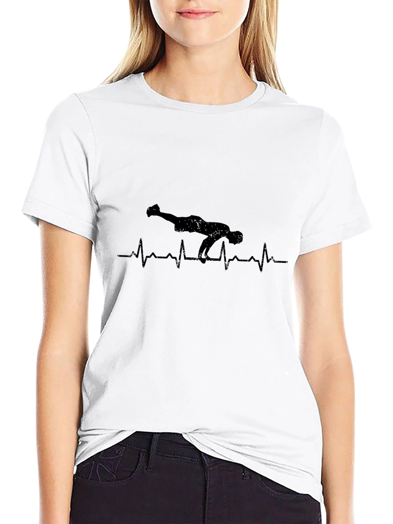Breakdance Heartbeat T-Shirt - Black