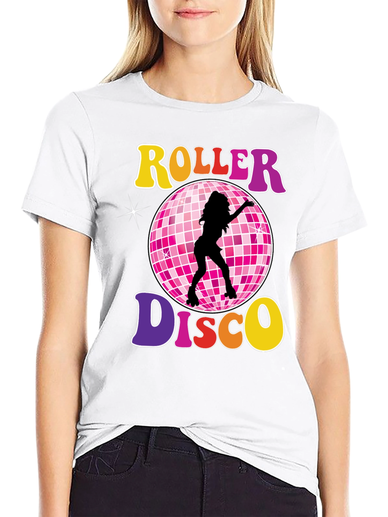 Retro Roller Disco T-Shirt - 70s Style Tee