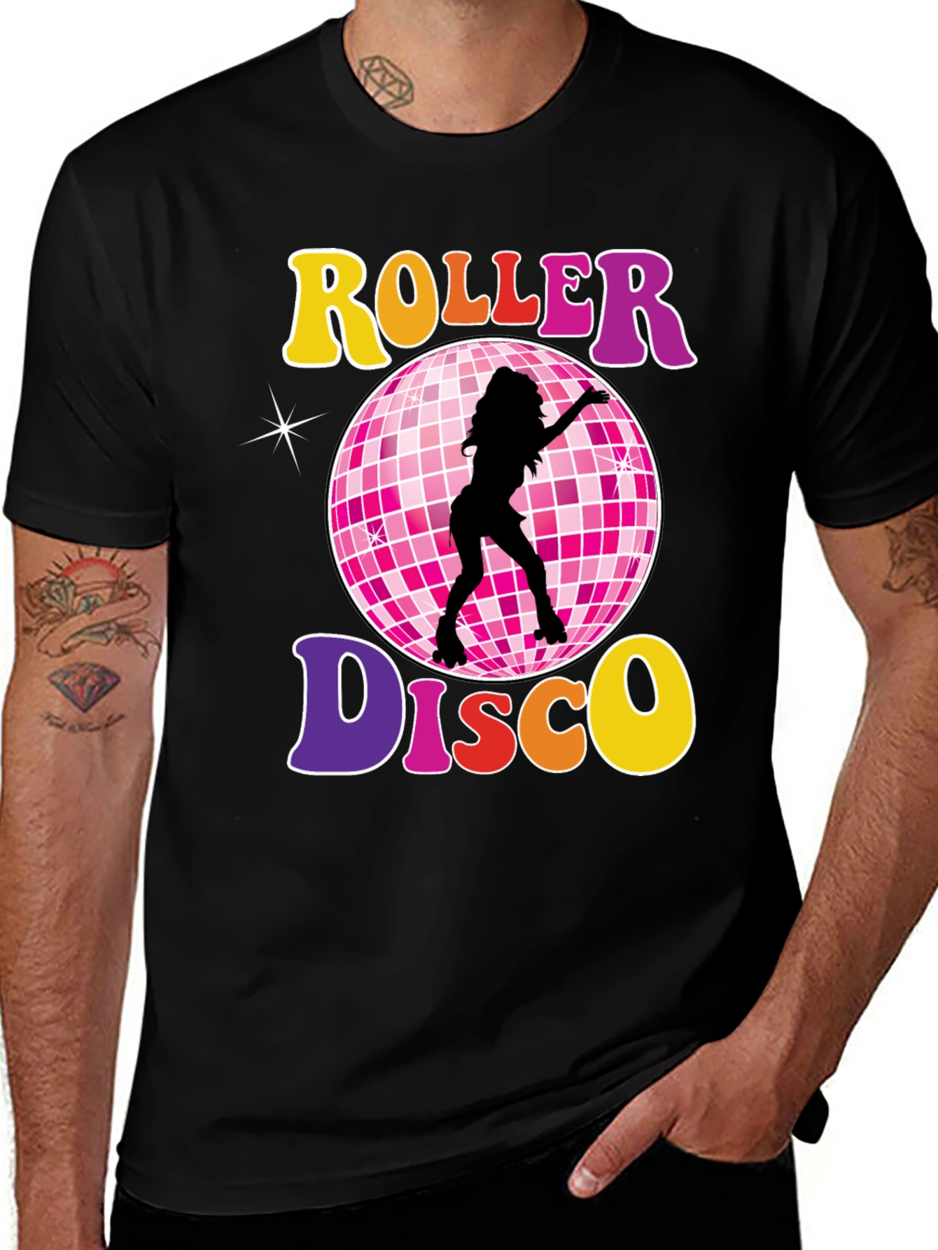 Retro Roller Disco T-Shirt - 70s Style Tee