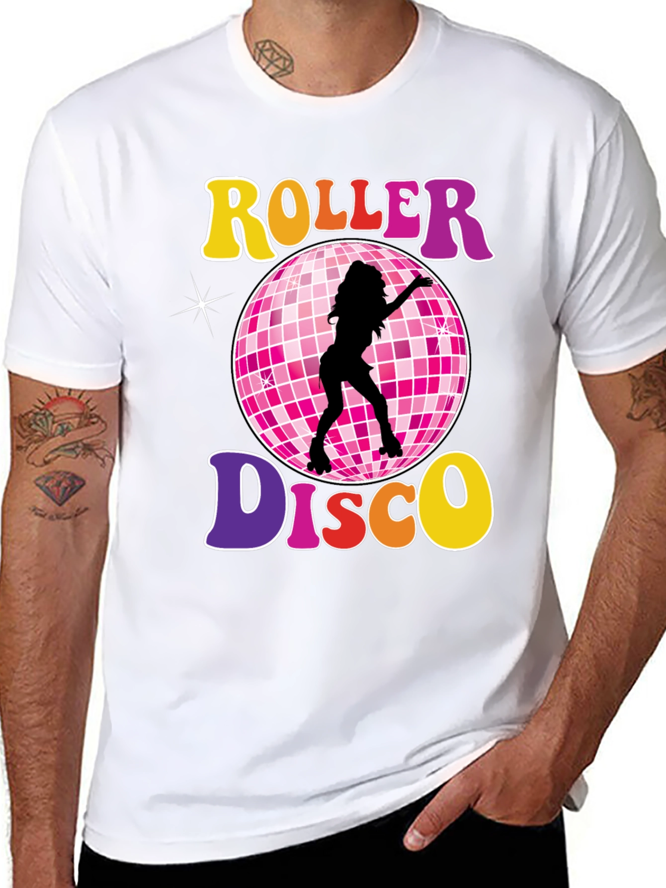 Retro Roller Disco T-Shirt - 70s Style Tee