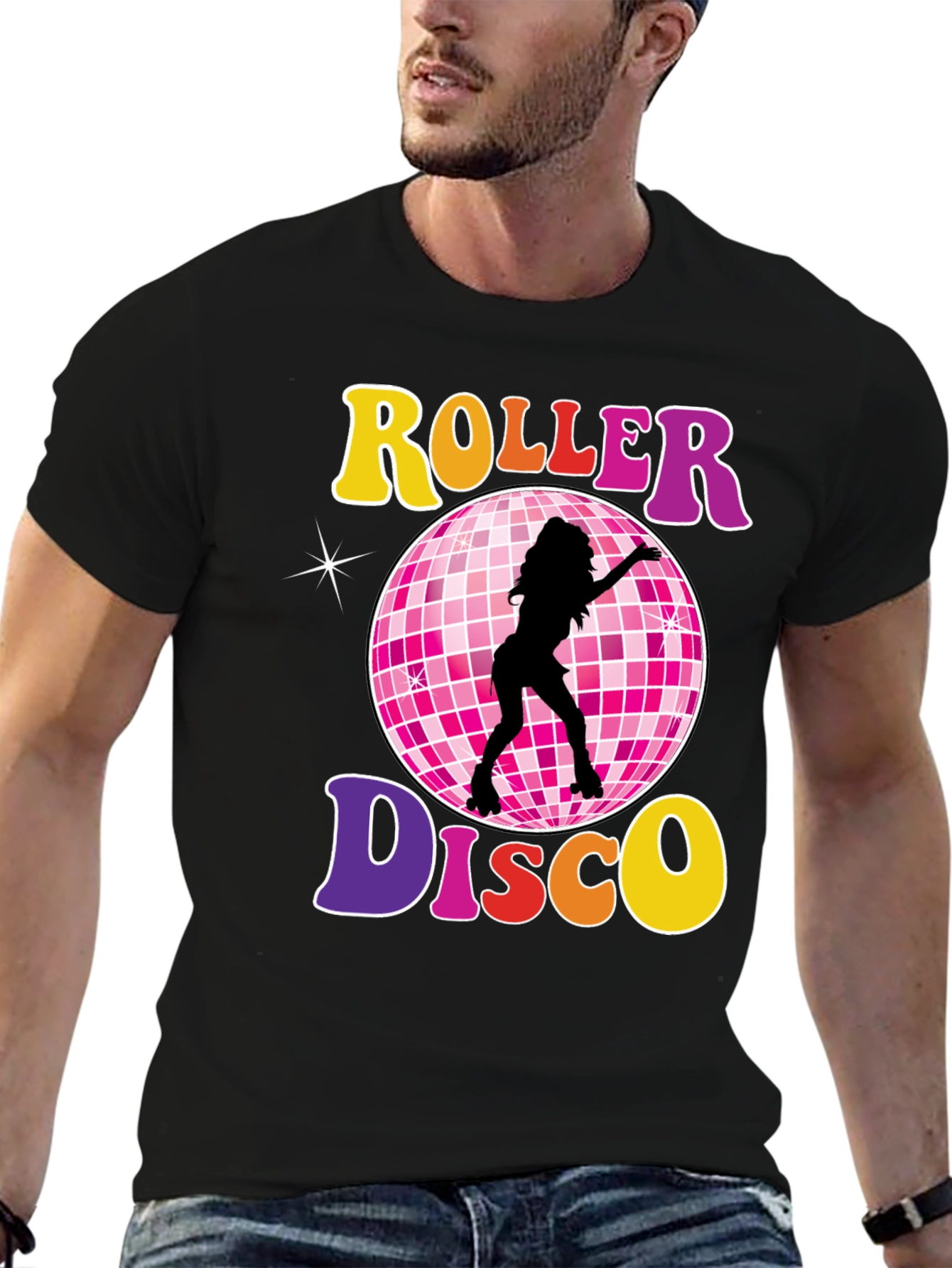 Retro Roller Disco T-Shirt - 70s Style Tee
