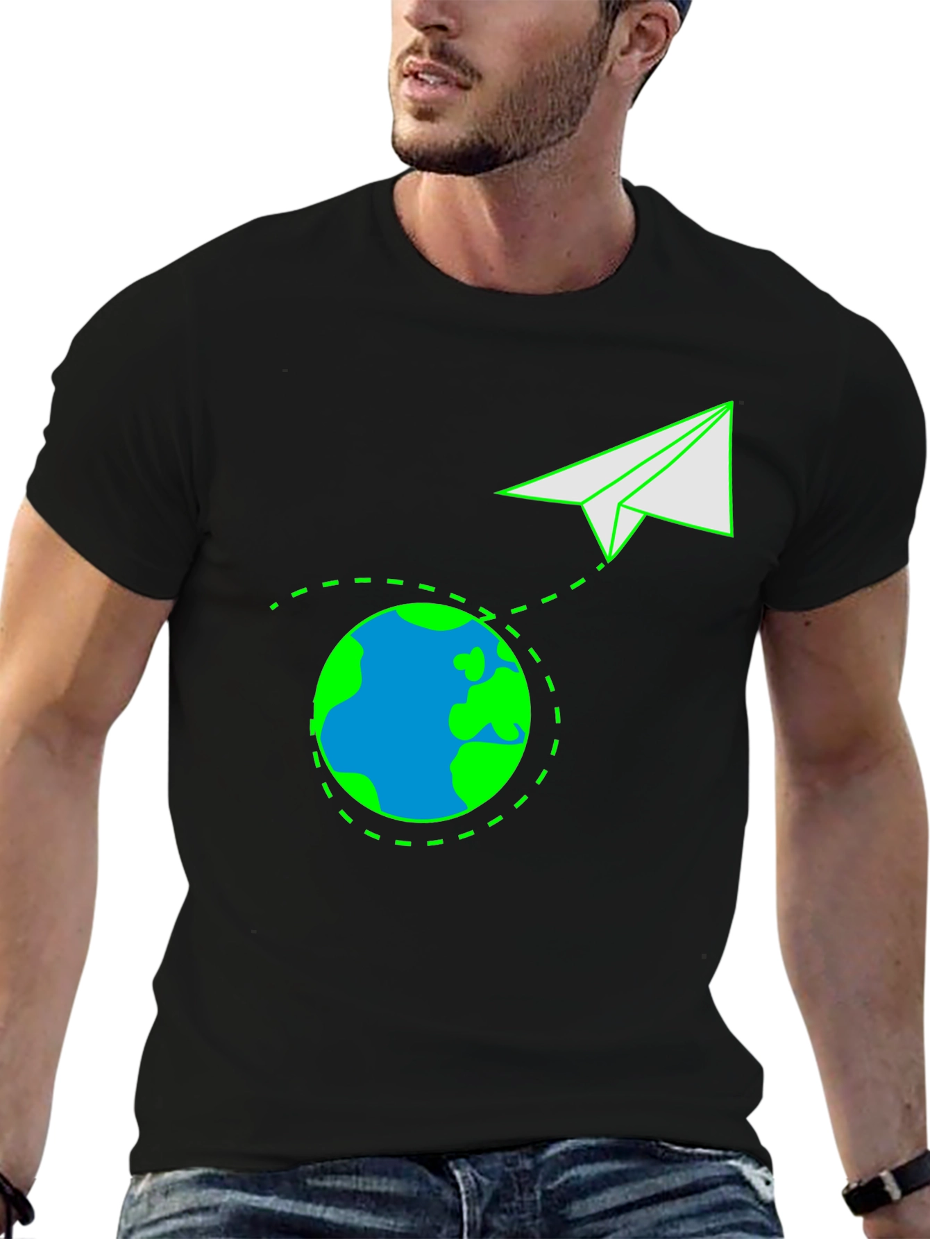Around the World Paper Airplane T-Shirt