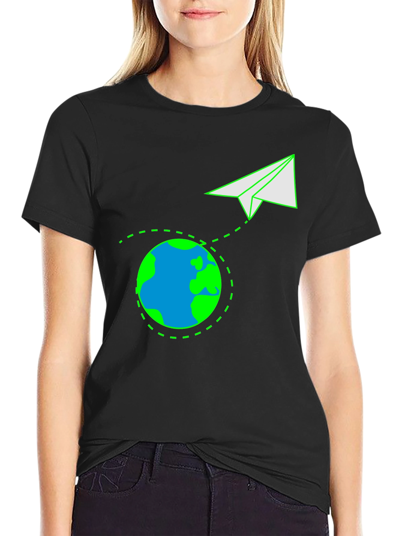 Around the World Paper Airplane T-Shirt