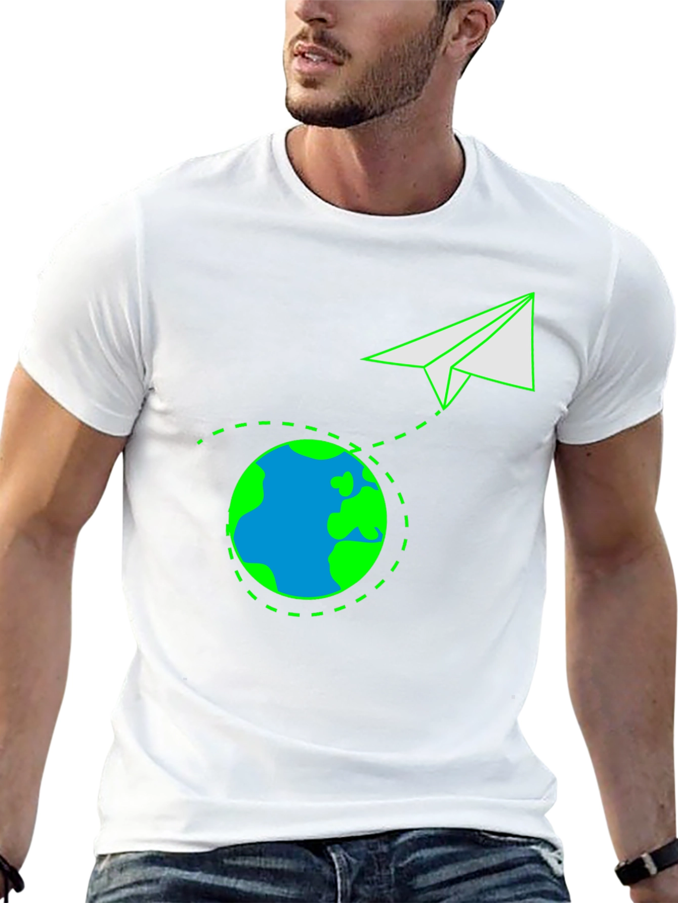 Around the World Paper Airplane T-Shirt