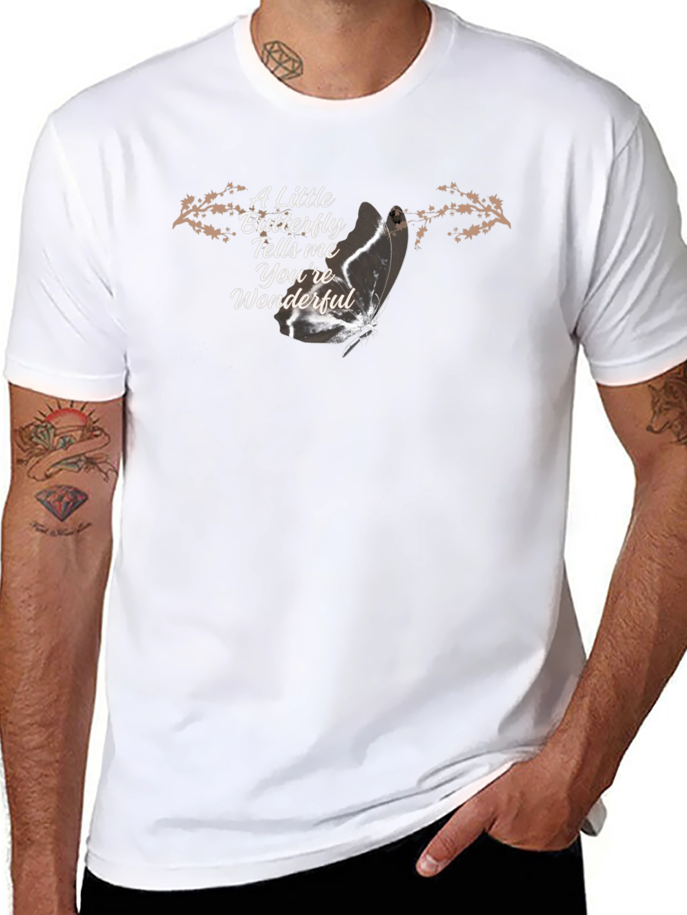 Butterfly Tells Me Youre Wonderful T-Shirt