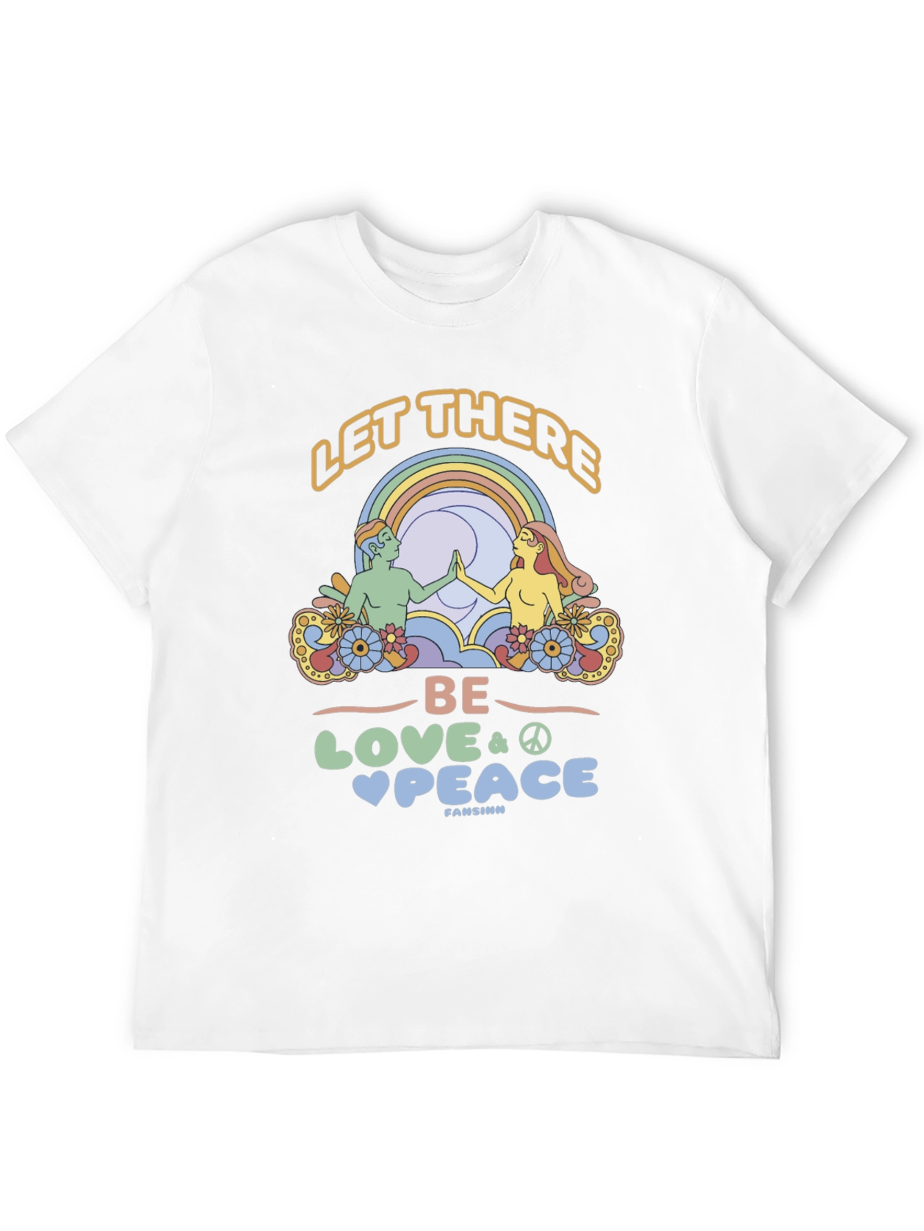 Retro Let There Be Love Graphic Tee