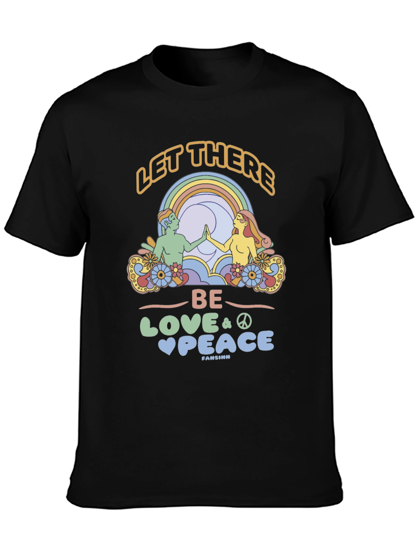 Retro Let There Be Love Graphic Tee