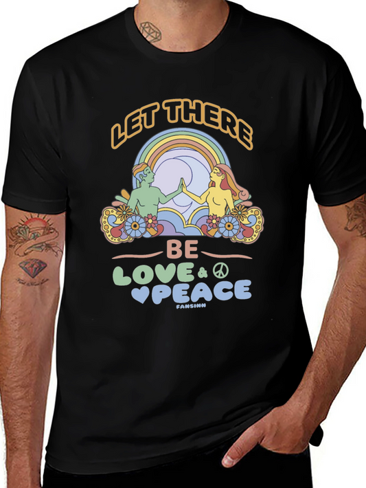 Retro Let There Be Love Graphic Tee