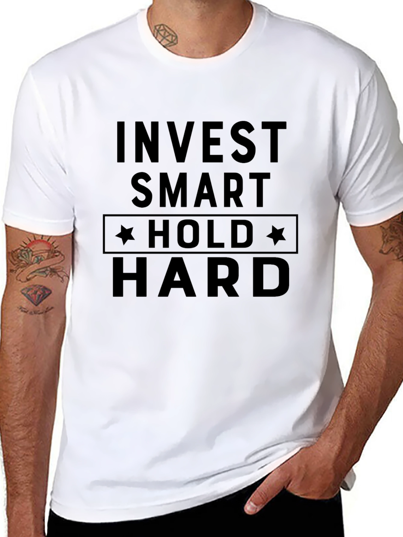 Invest Smart Hold Hard Graphic Tee