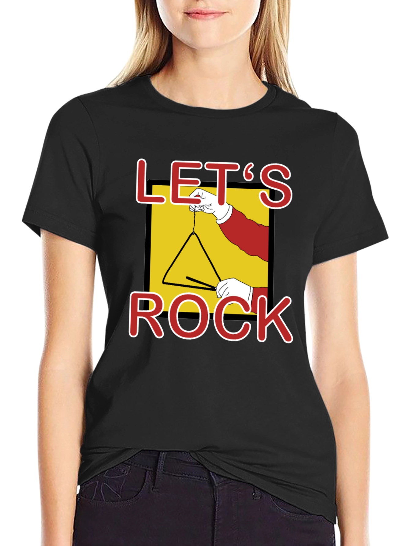 Lets Rock Triangle Music T-Shirt