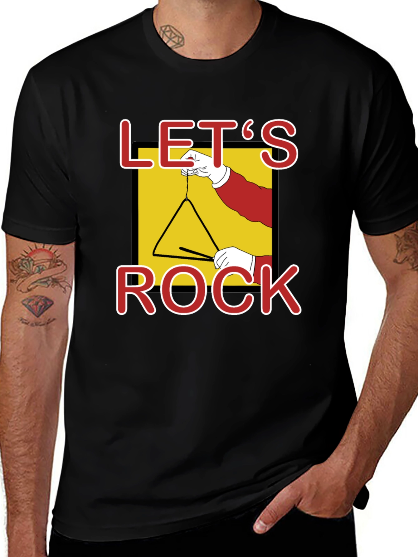 Lets Rock Triangle Music T-Shirt