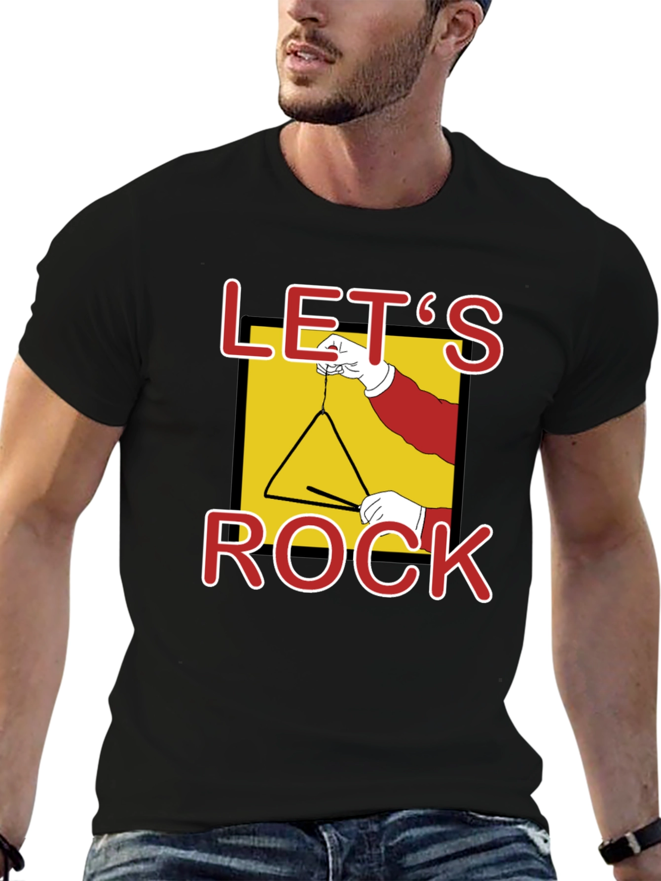 Lets Rock Triangle Music T-Shirt