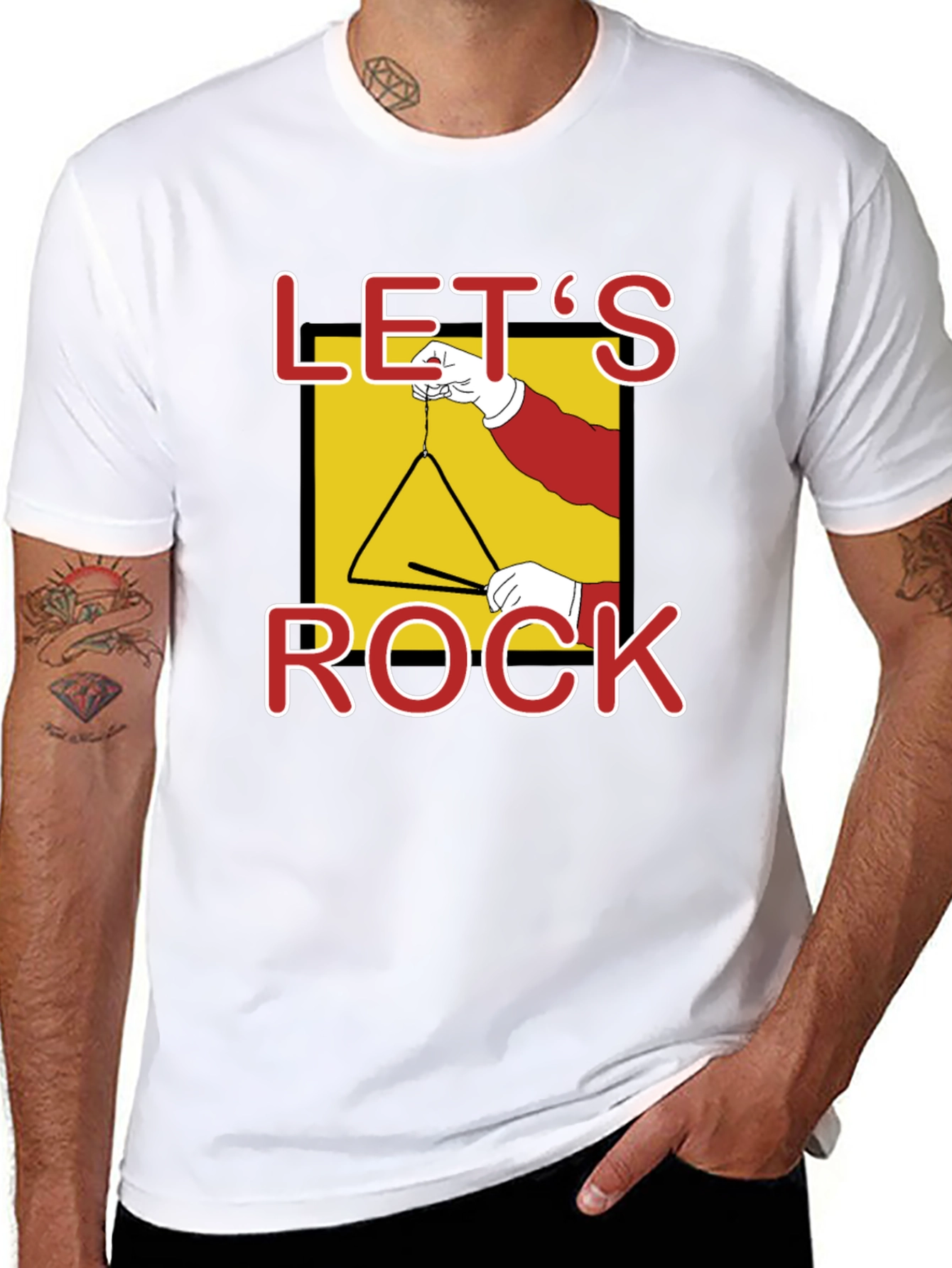 Lets Rock Triangle Music T-Shirt