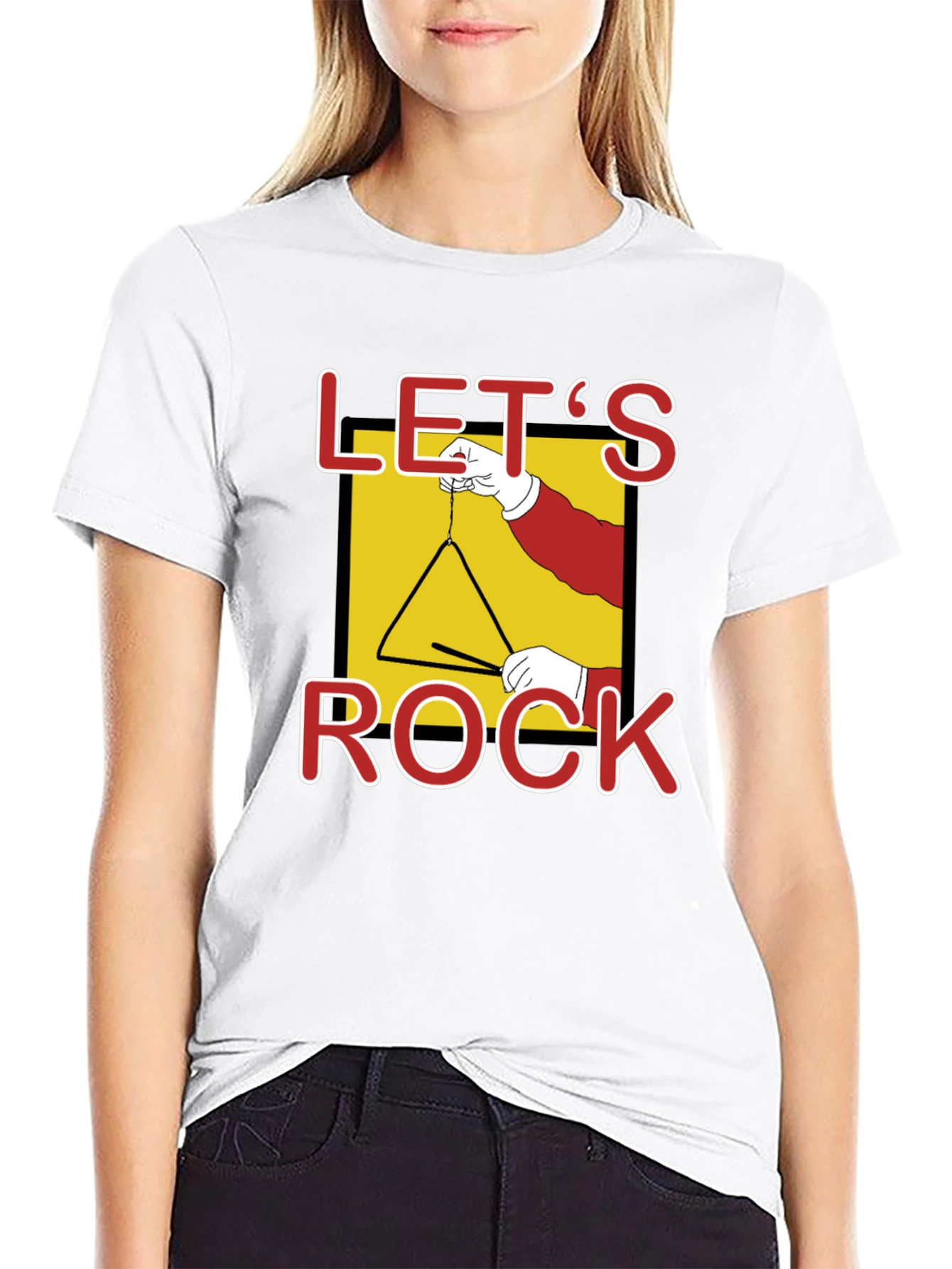 Lets Rock Triangle Music T-Shirt