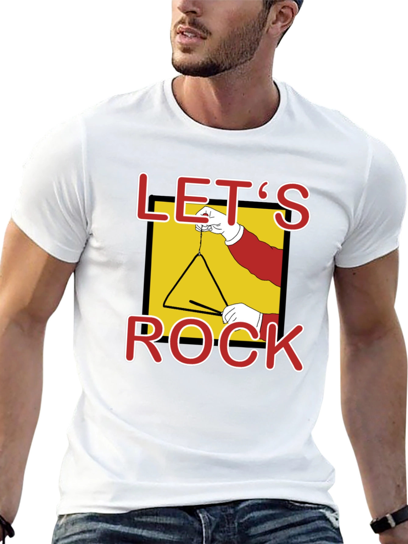 Lets Rock Triangle Music T-Shirt