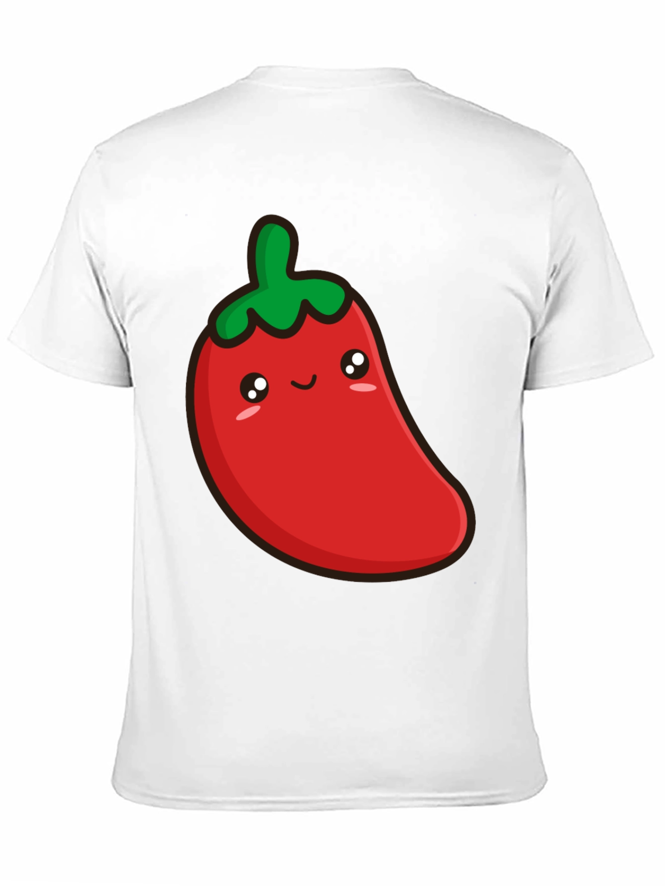 Cute Chili Pepper Graphic Tee - Unisex Black T-Shirt
