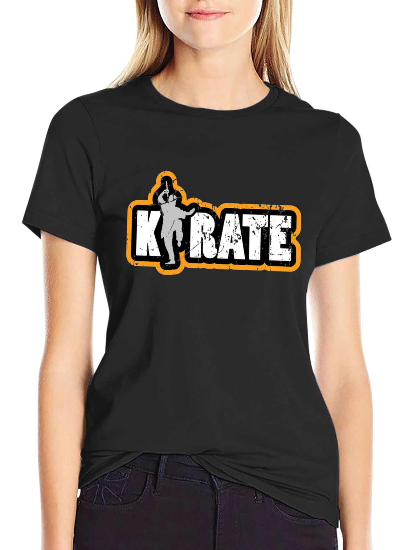 Karate Graphic Black T-Shirt Martial Arts