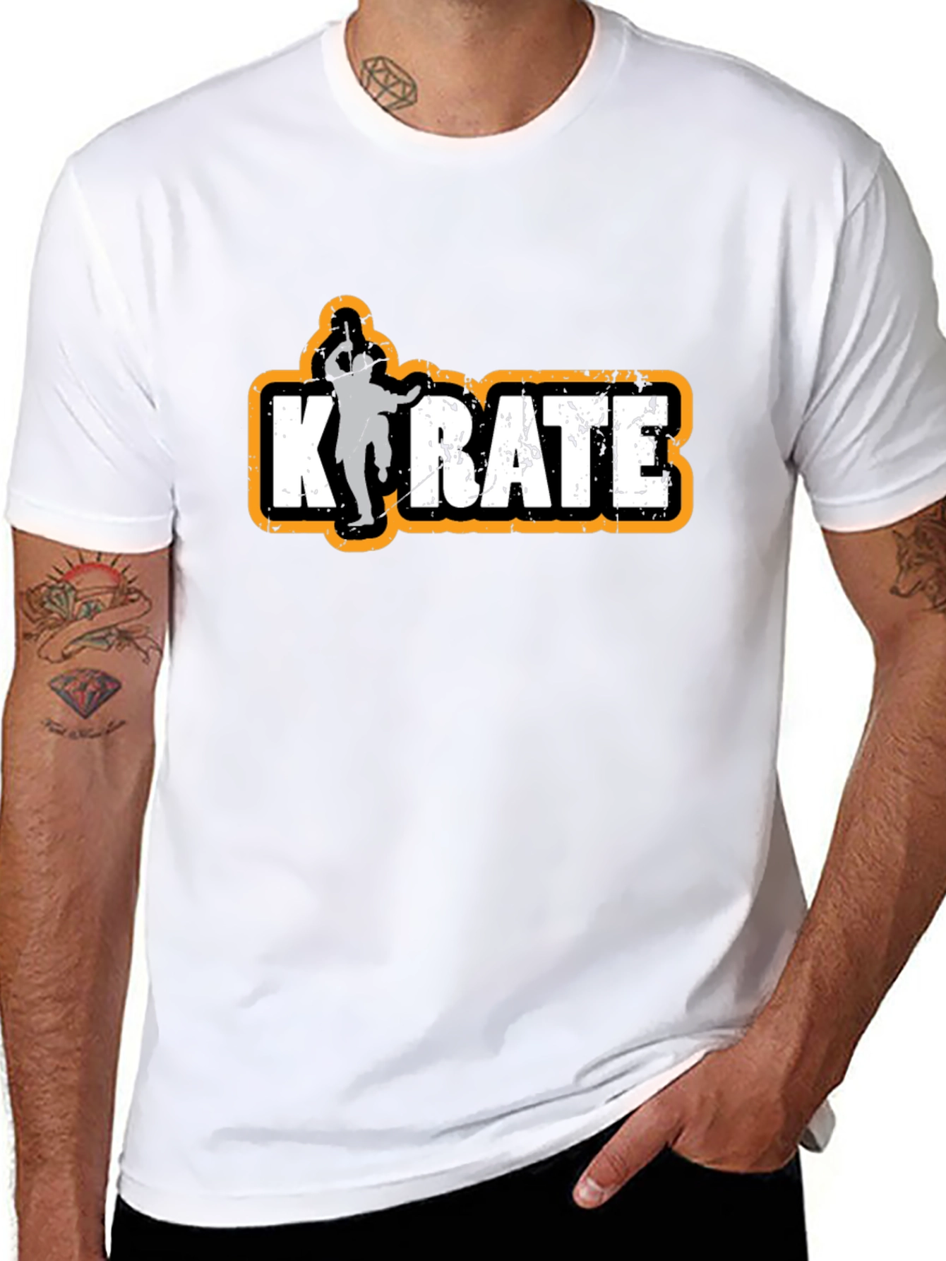 Karate Graphic Black T-Shirt Martial Arts
