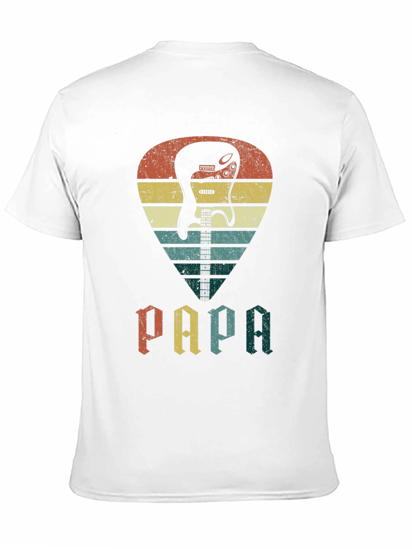Retro Guitar Pick Papa T-Shirt