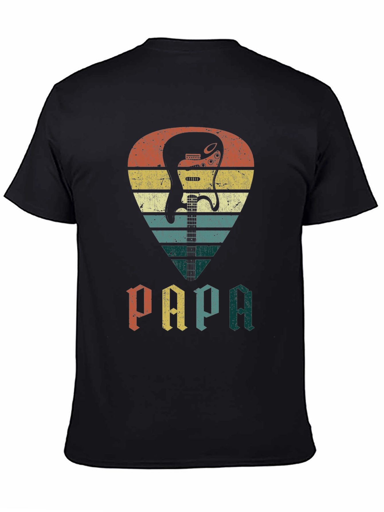 Retro Guitar Pick Papa T-Shirt