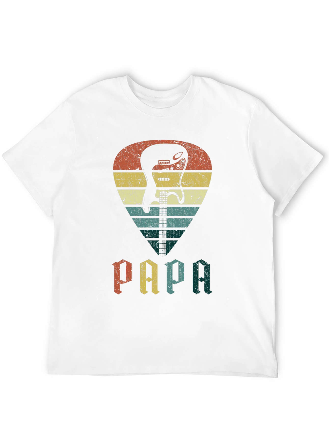 Retro Guitar Pick Papa T-Shirt