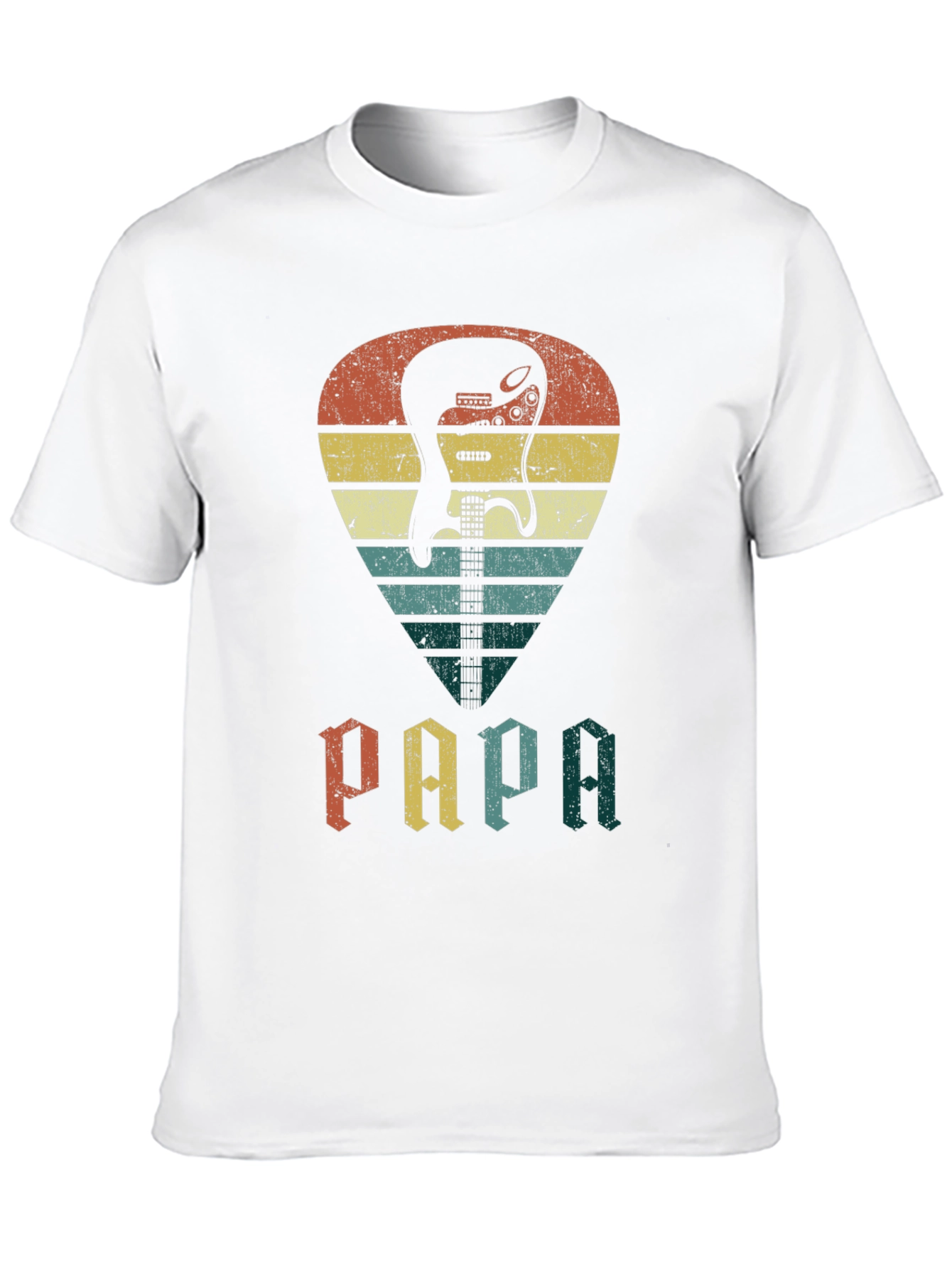 Retro Guitar Pick Papa T-Shirt