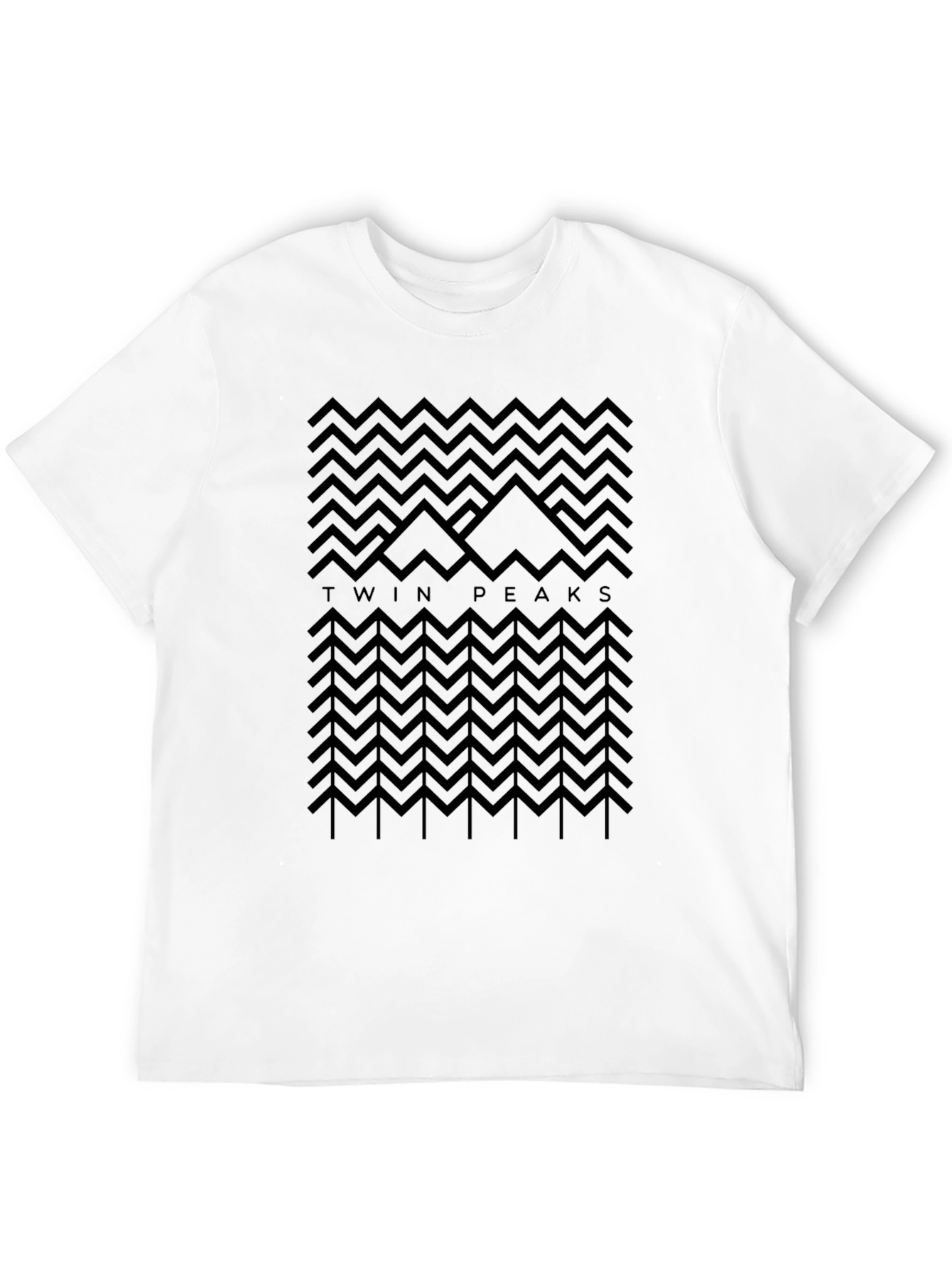 Twin Peaks Graphic Print Black T-Shirt