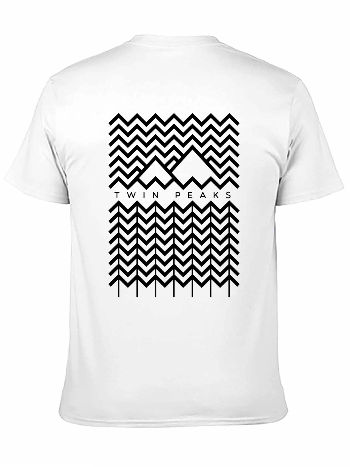 Twin Peaks Graphic Print Black T-Shirt