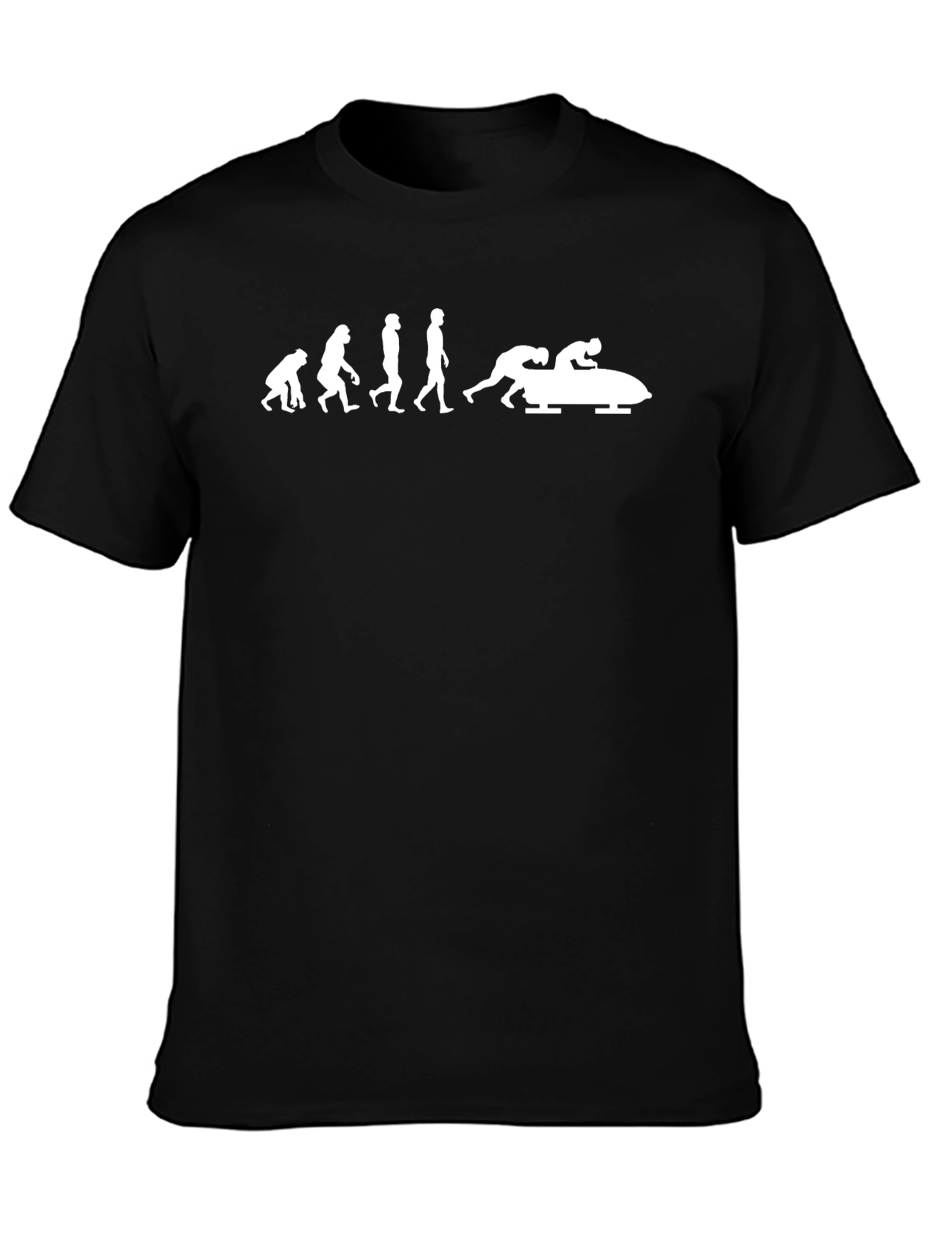 Bobsled Evolution T-Shirt - Black Cotton Tee