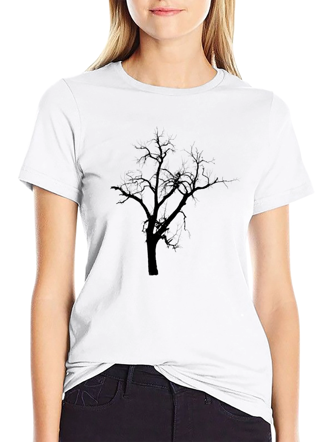 Black Tree Graphic T-Shirt