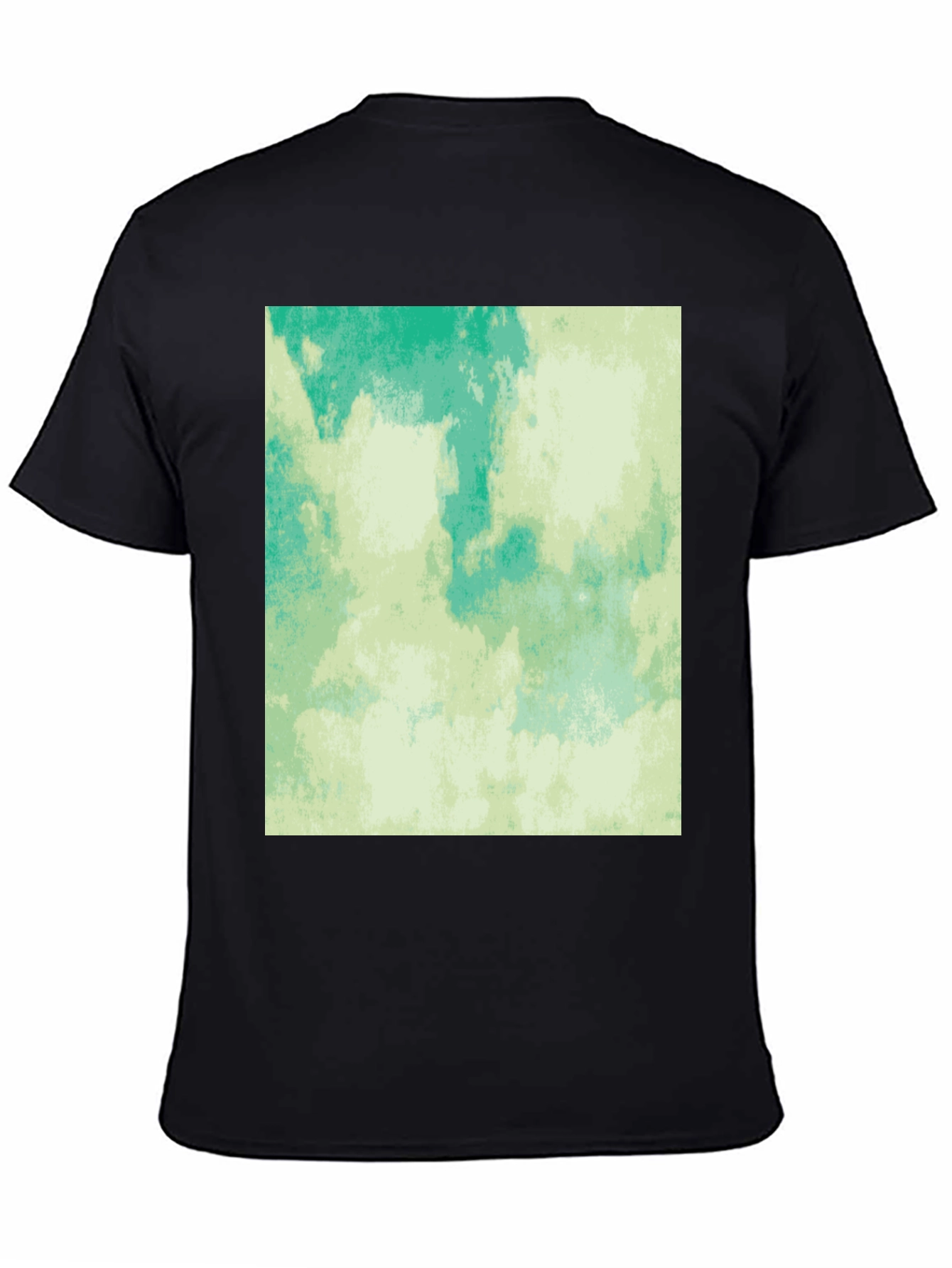 Abstract Aqua Green Graphic Tee