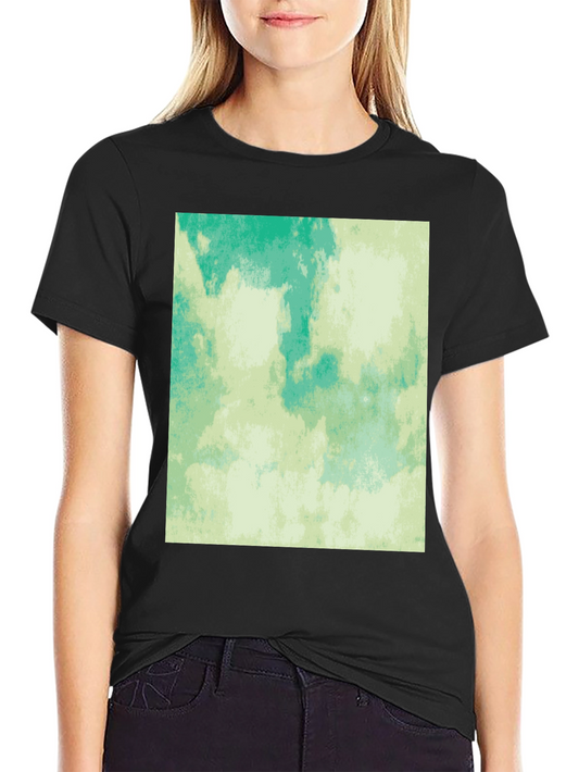 Abstract Aqua Green Graphic Tee