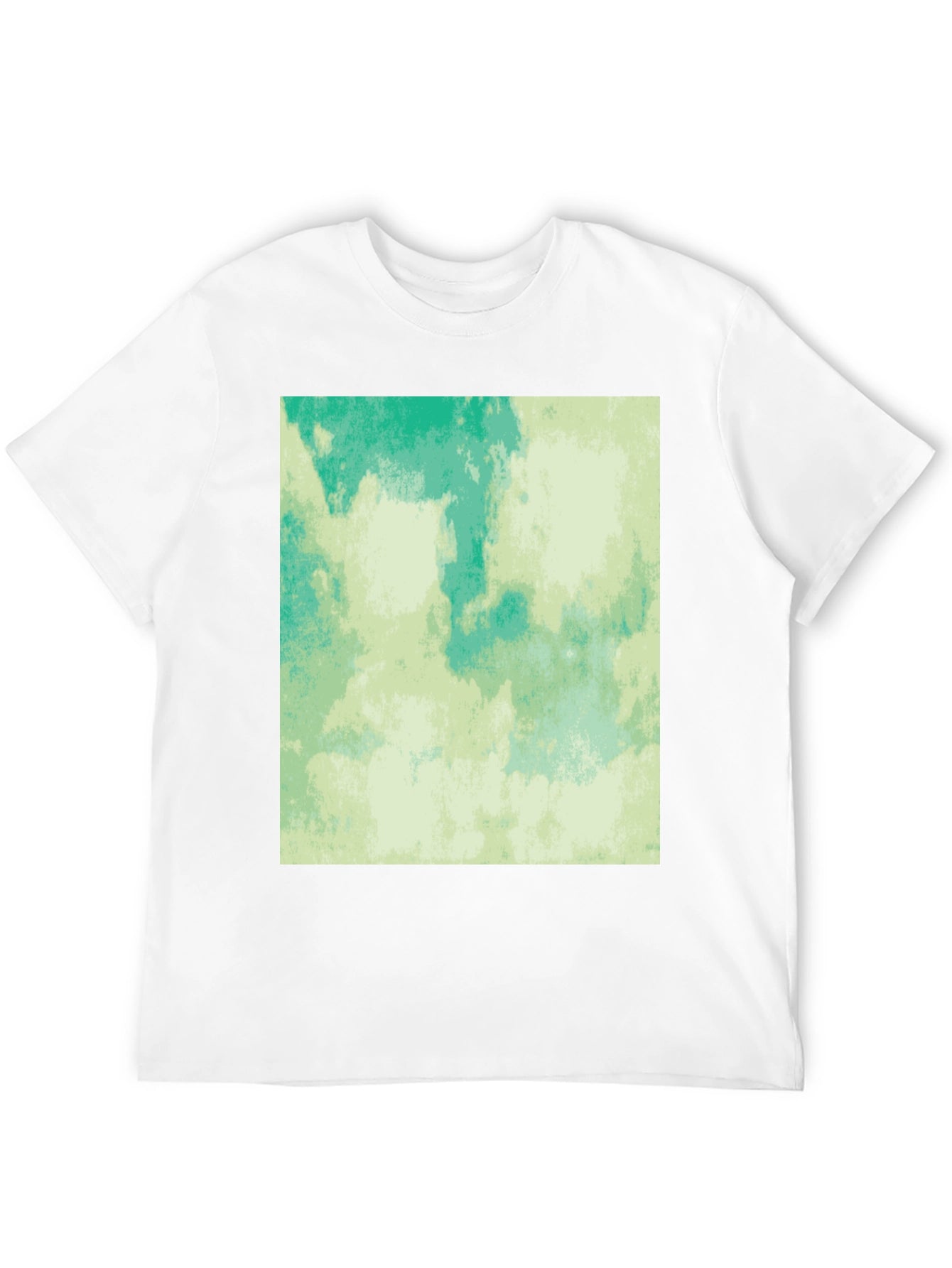 Abstract Aqua Green Graphic Tee
