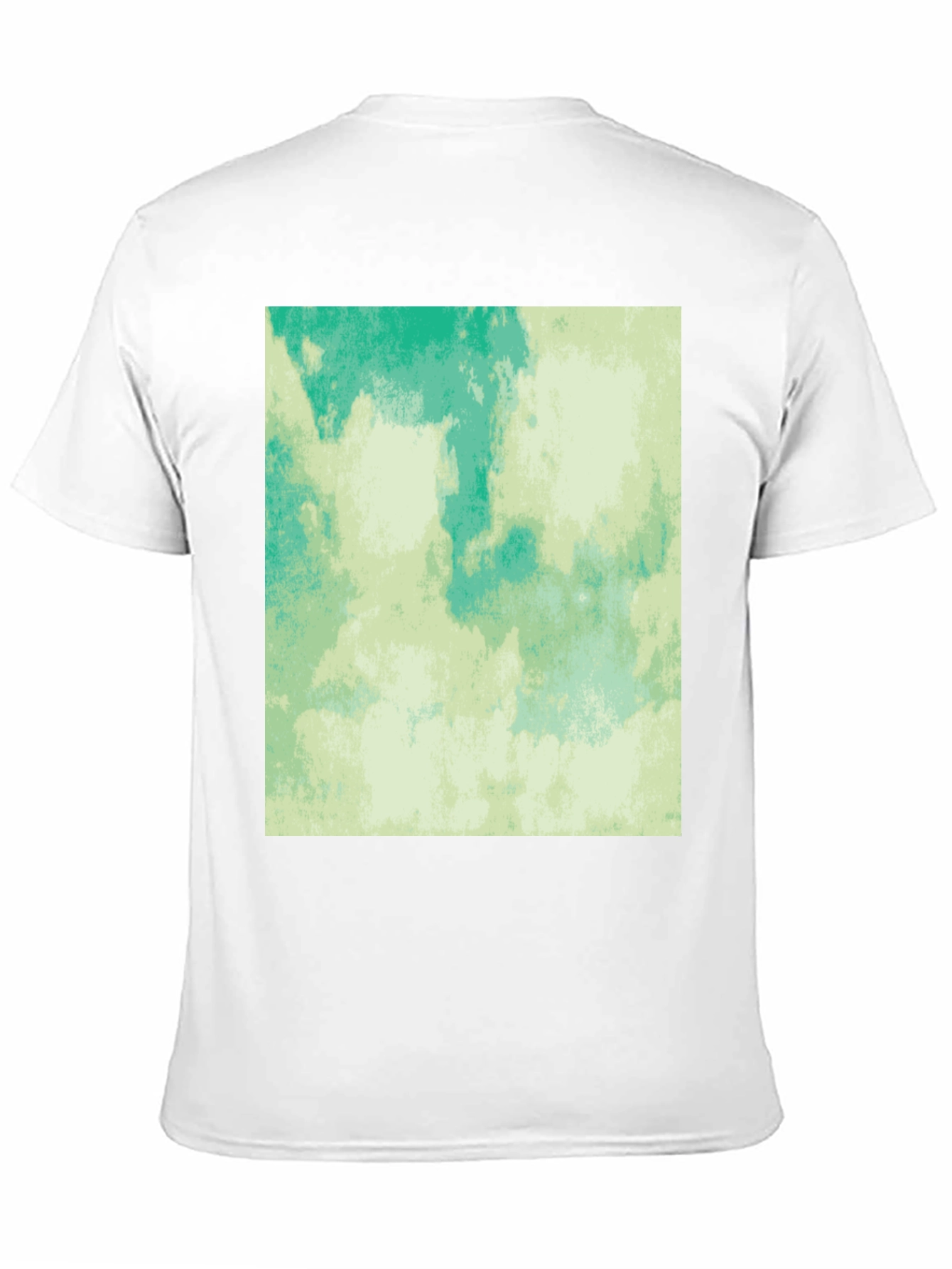 Abstract Aqua Green Graphic Tee