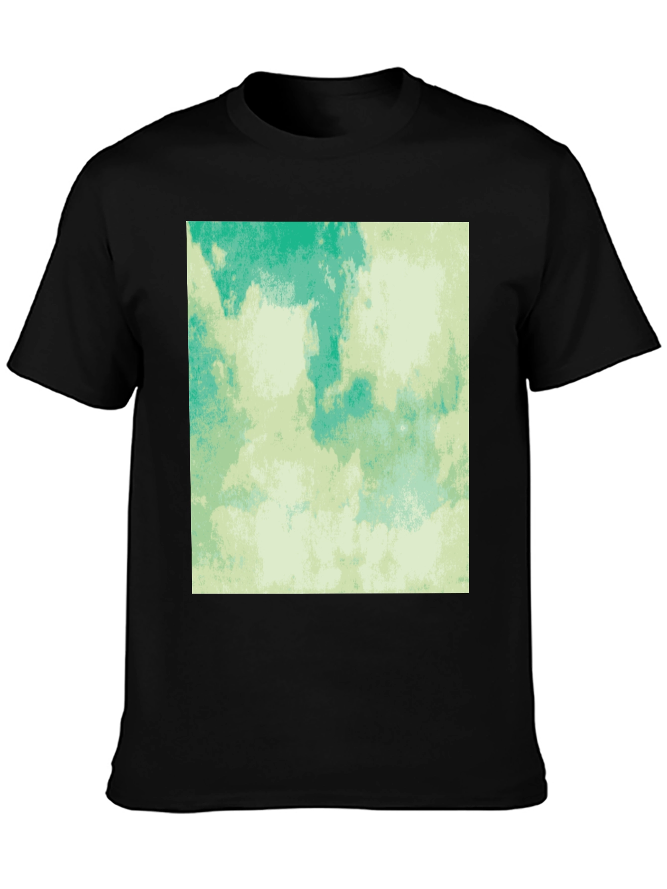 Abstract Aqua Green Graphic Tee