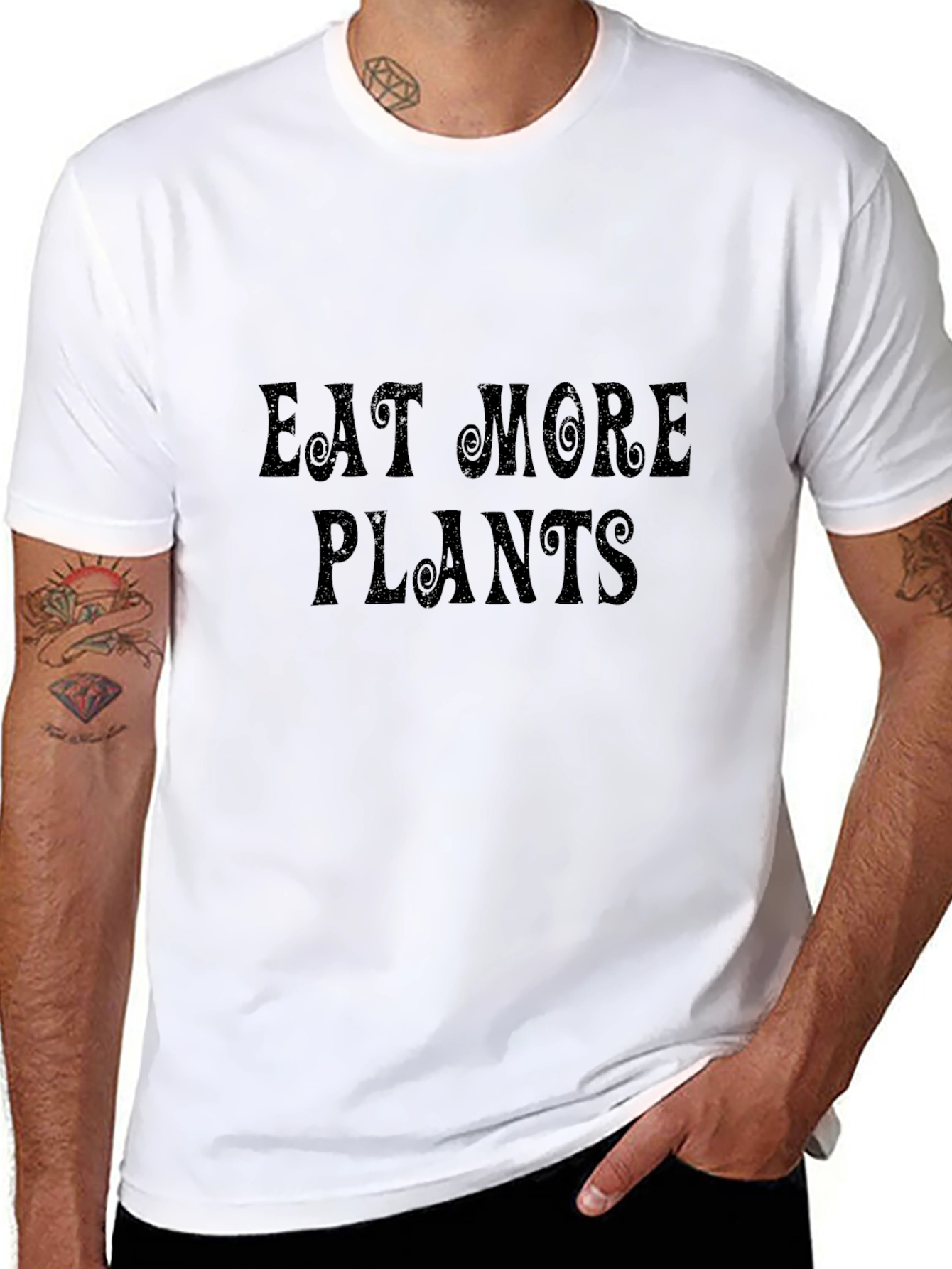 Eat More Plants Graphic T-Shirt - Vegan Tee