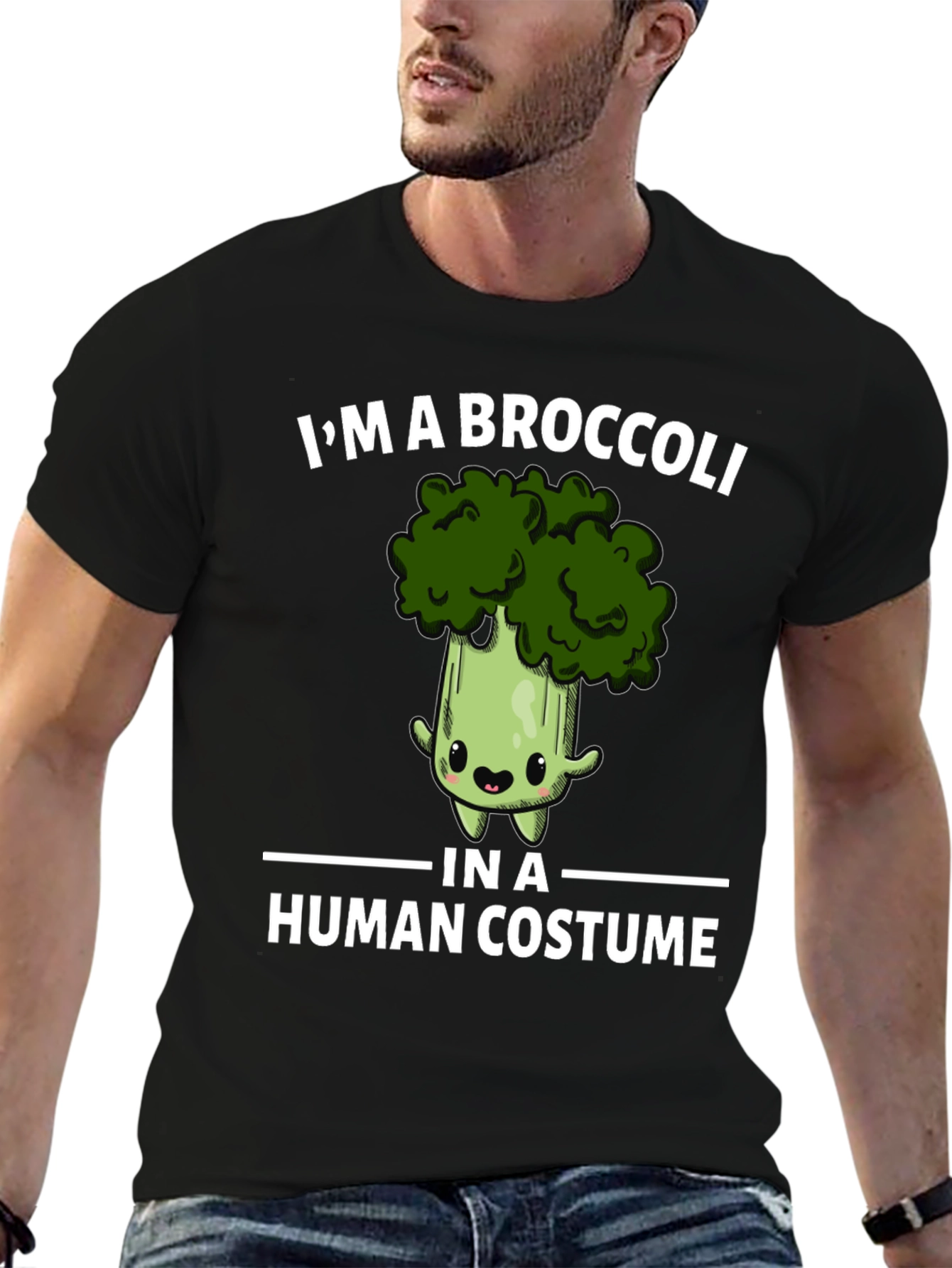 Broccoli in Human Costume Graphic Tee