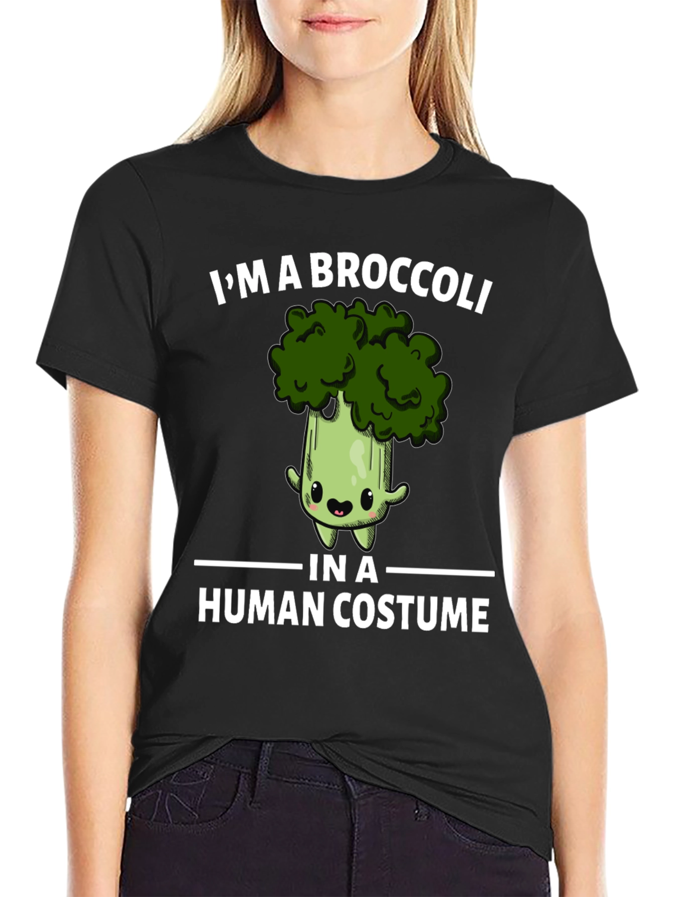 Broccoli in Human Costume Graphic Tee