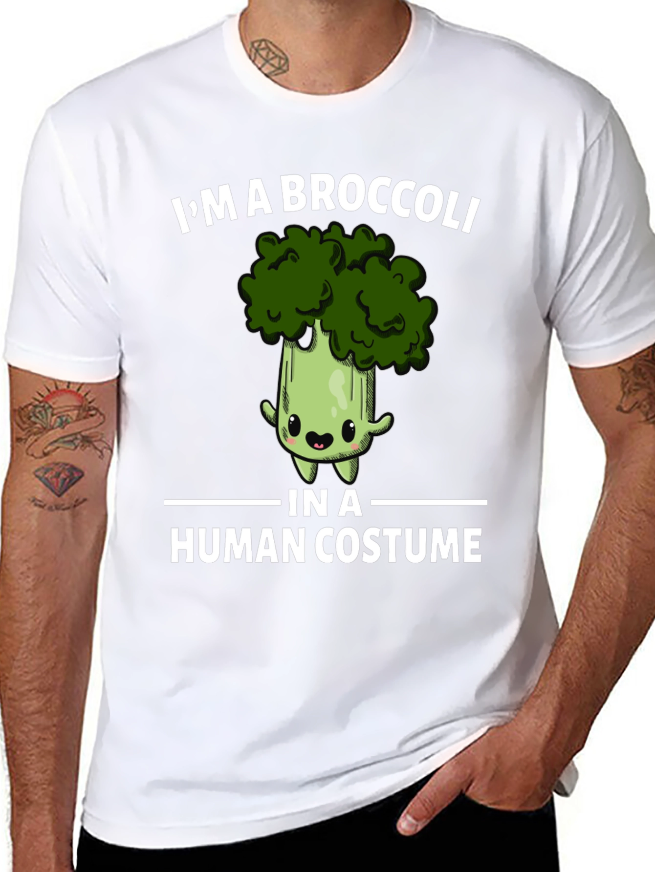 Broccoli in Human Costume Graphic Tee
