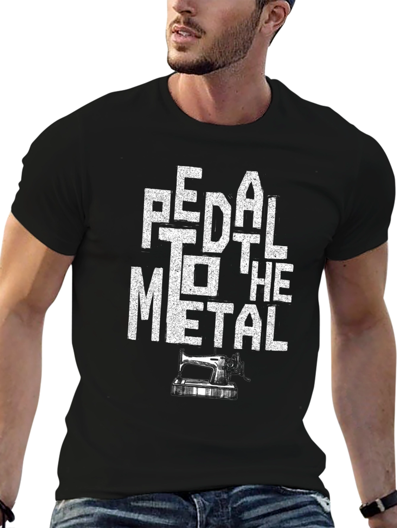 Pedal to the Metal Graphic Tee - Black Cotton