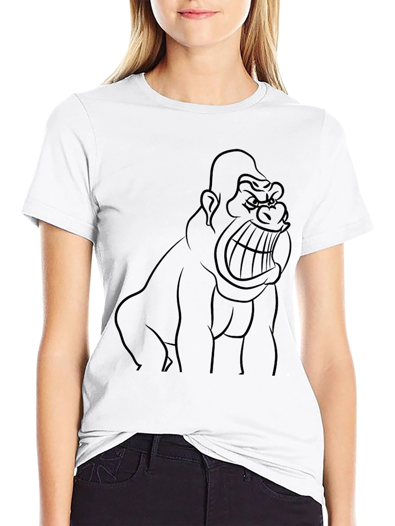 Gorilla Graphic Black T-Shirt - Fierce Style!